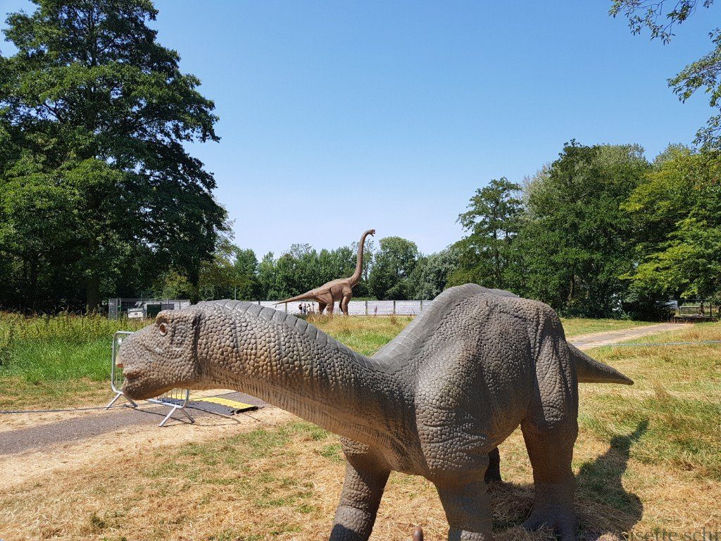 dinosaurus in Beatrixpark Schiedam