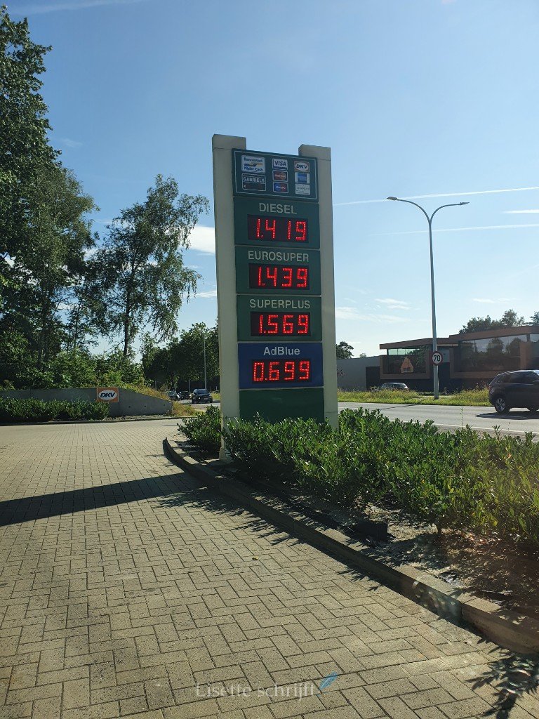tanken in Belgie goedkoop